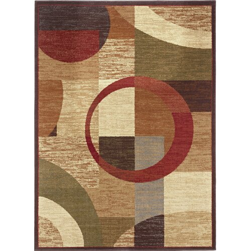 TayseRugs Elegance Brown Floral Rug 3 Piece Set