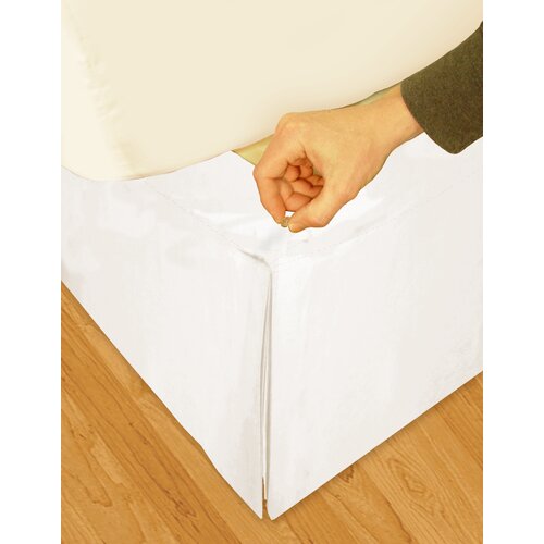 Veratex, Inc. Hike Up Your Skirt Solid Microfiber Bedskirt in Ivory