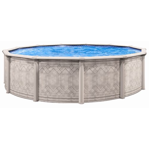 Trevi Aqua Deluxe 52 Deep Oval Sunscape Above Gound Pool