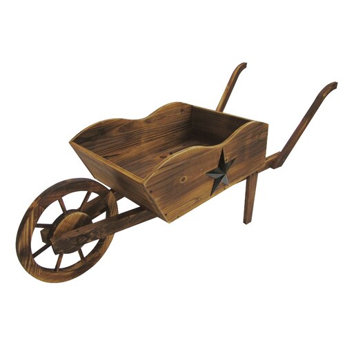 United General Supply Wheel Barrow Rectangular Planter