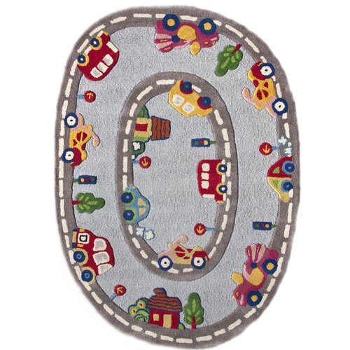 nuLOOM Kinder Safari Friends Green Area Rug