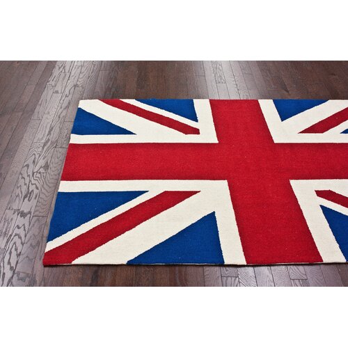 nuLOOM Chelsea Union Jack Red Novelty Rug