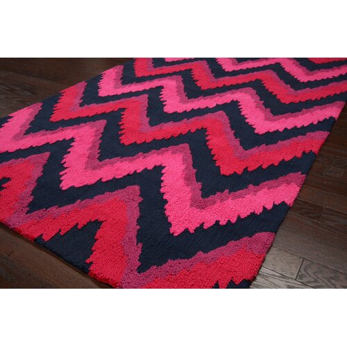 nuLOOM Fergie Fuchsia Pink Chic Chevron Rug