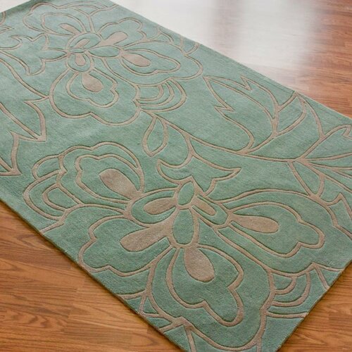 nuLOOM Cine Lotus Blue Rug