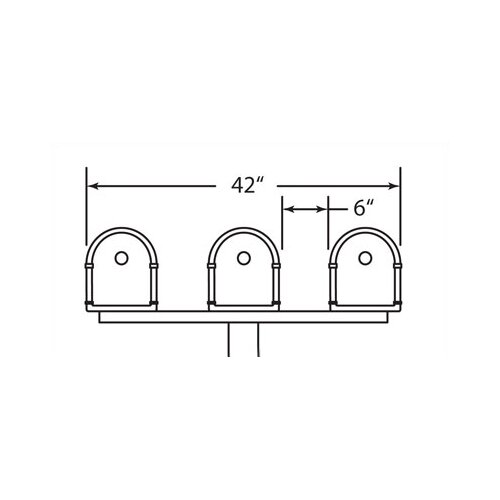 Architectural Mailboxes Tri Spreader for Bellevue / Coronado / Oasis