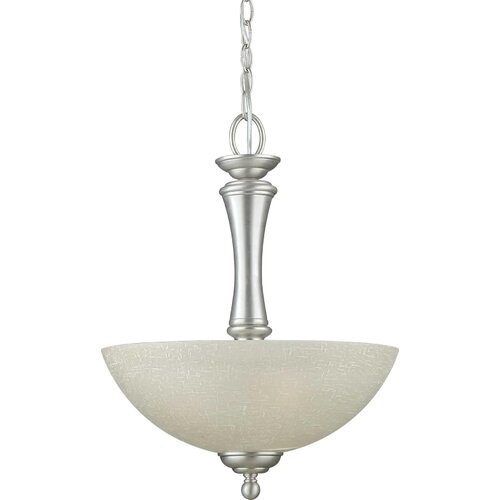 Forte Lighting 3 Light Bowl Inverted Pendant