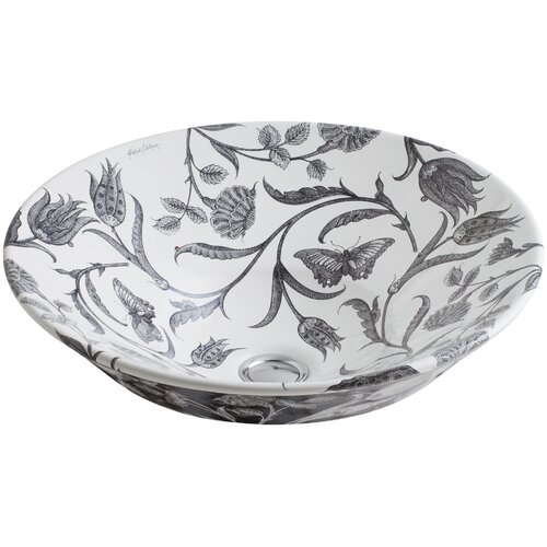 Kohler Botanical Study Design On Conical Bell Vessel Bathroom Sink