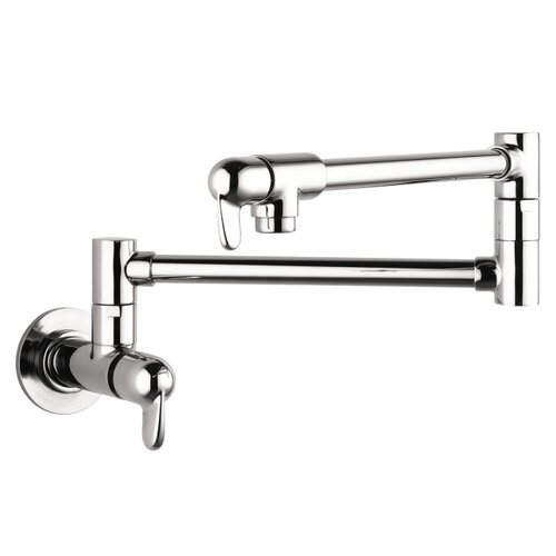 Hansgrohe Allegro E Two Handle Wall Mounted Pot Filler Faucet