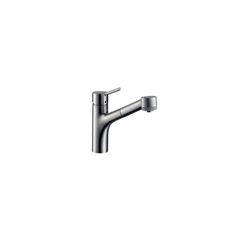 Grohe Europlus Pull Out Single Handle Single Hole Kitchen Faucet with