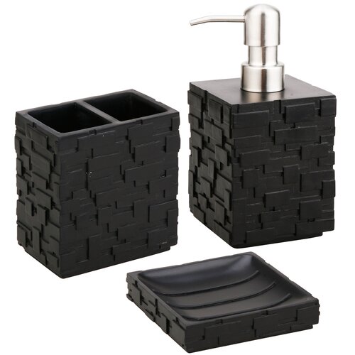 Jovi Home Vista 3 Piece Bath Accessory Set