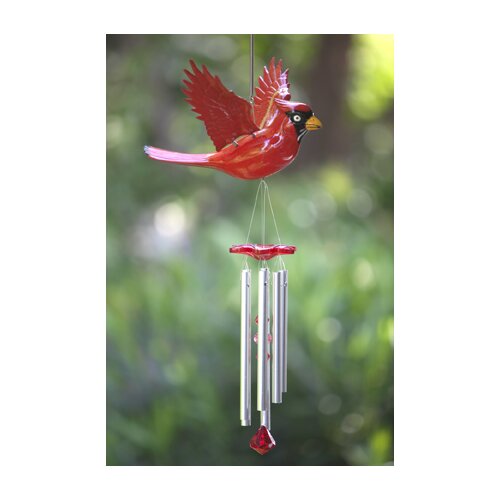 Exhart WindyWings Cardinal Wind Chime & Reviews | Wayfair