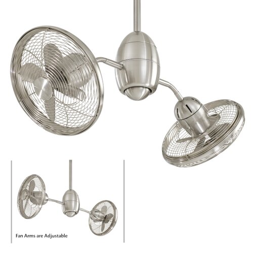 Minka Aire 36 Gyrette 8 Blade Turbo Ceiling Fan with Wall Control