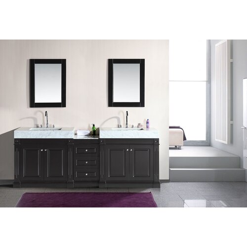 Design Element Odyssey 90 Double Sink Bathroom Vanity Set