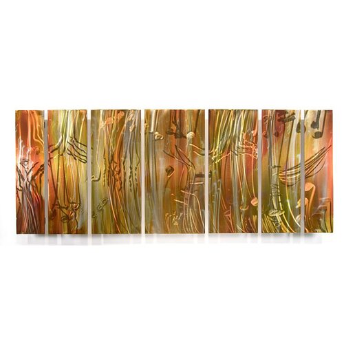 All My Walls Abstract by Ash Carl Metal Wall Art in Metallic   23.5 x