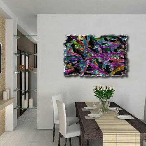 All My Walls Kaleidoscopic Figures Abstract Wall Art   23 x 35