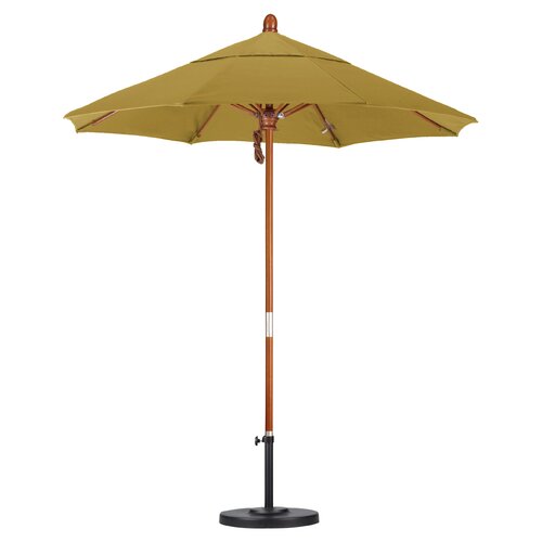 California Umbrella 7.5 Wood Market Umbrella