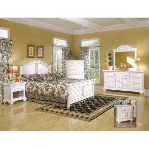 American Woodcrafters Cottage Traditions Panel Bedroom Set