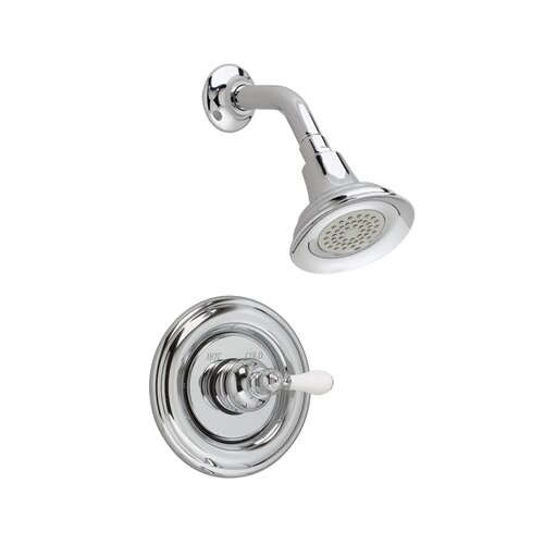 American Standard Hampton Shower Trim Kit With Porcelain Lever Handle