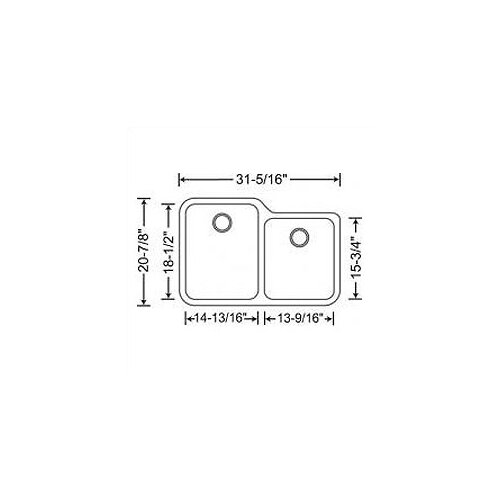 Blanco Supreme 31.31 x 20.88 x 10 Bowl Undermount Kitchen Sink