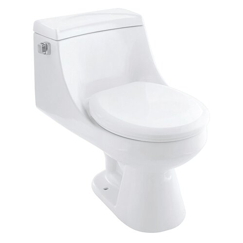 Ariel Bath Athena Contemporary 1.6 GPF Elongated 1 Piece Toilet