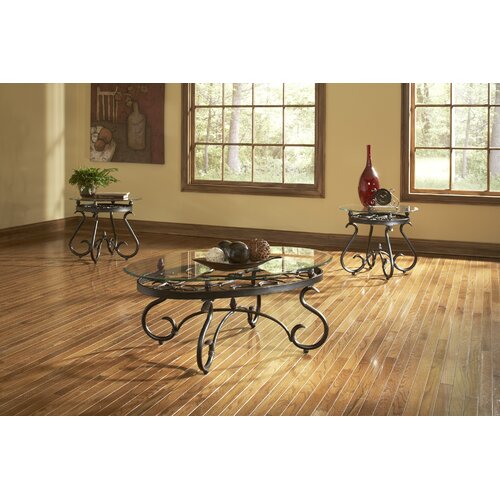 Steve Silver Furniture Lola 3 Piece Coffee Table Set