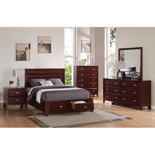 Alpine Furniture Carrington Panel Bedroom Collection