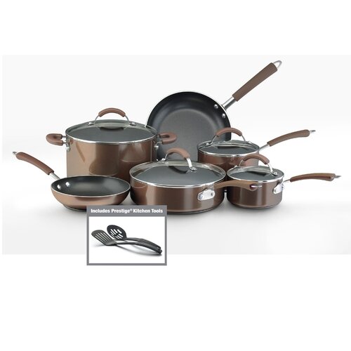 Farberware Millennium 12 Piece Set Porcelain Nonstick Cookware