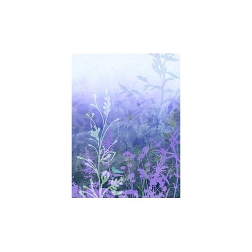 Walls Modern Murals Wildflower Mural in Purple