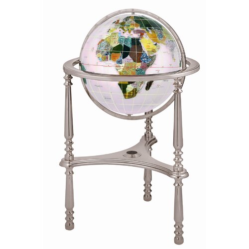 Alexander Kalifano 17 Ambassador Opal Globe with Three Leg High Stand