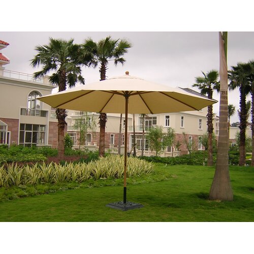 Royal Teak by Lanza Products 13 Auto Lock Market Umbrella