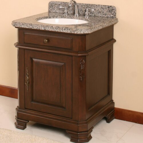 Lanza Perkin 28 Vanity Set with Backsplash Matching Mirror and Single