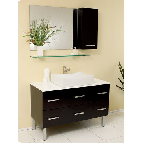 Fresca Stella 59 Vetta Modern Double Sink Bathroom Vanity Set with