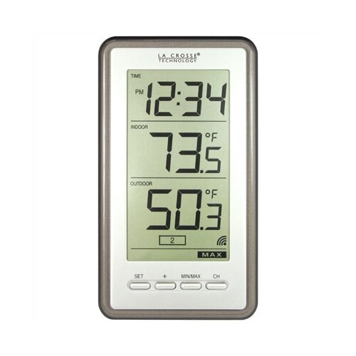 La Crosse Technology Wireless Indoor/Outdoor Thermometer with Digital ...