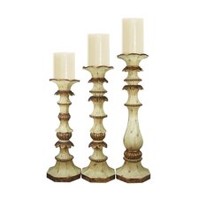 Composite Sebastian Candlesticks (Set of 3)