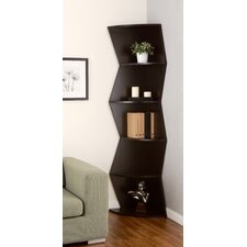 Lavena 5 Shelf Corner Bookcase