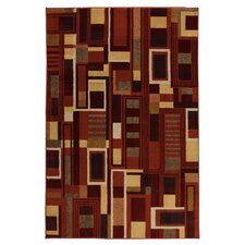 Estate Red Microchip Earth Rug