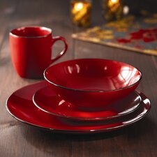 Classic Piping 16 Piece Dinnerware Set