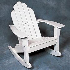 Adirondack Shell Back Rocking Chair   EnviroWood