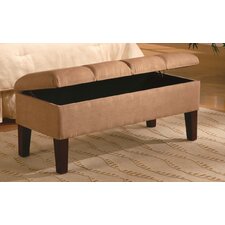 Bridal Veil Microfiber Bedroom Storage Ottoman