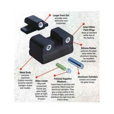 Trijicon S and W 3 Dot Green Front and Long Rear Night Sights with