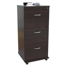 Triple Drawer Mobile File in Espresso Wenge