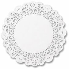 Round Brooklace Lace Doilies in White