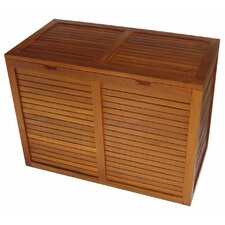 Spa Teak 2 Section Hamper