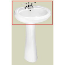 Stafford Center Petite Pedestal Bathroom Sink