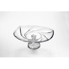 Swirl 15 Footed Serving Plate