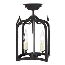 Gothic 2 Light Tiny Semi Flush Mount