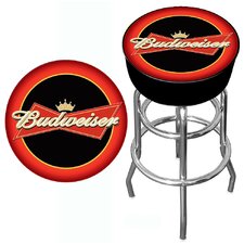 Budweiser Bowtie Bar Stool in Red / Black