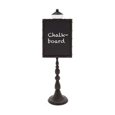 Street Lamp Shaped Metal Wood Blackboard