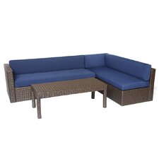 Conversation Sectional 3 Piece Seating Group with Cushions