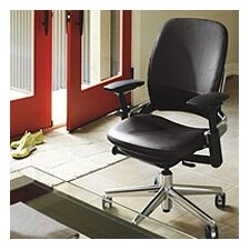 Steelcase Leap Mid Back Leather Office Chair